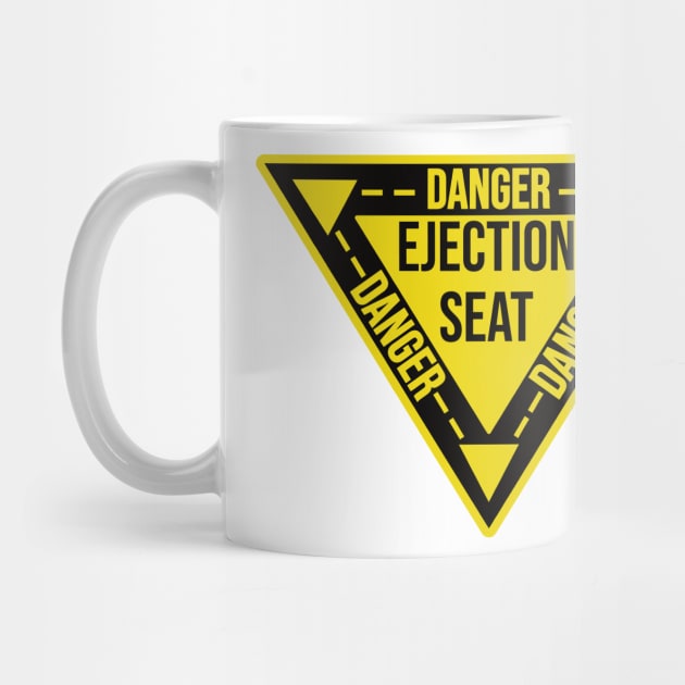 Ejection Seat Danger  Triangle Military Warning Fighter Jet Aircraft Distressed by Gaming champion